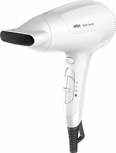 Tharëse flokësh Braun Satin Hair 3 PowerPerfection HD380 2000W me jonizim, e bardhë
