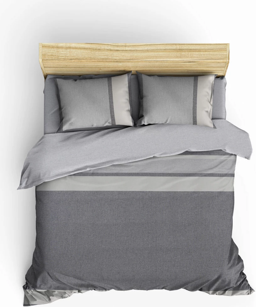 Set mbulesë për jorgan dopio, L'essentiel, Viento, anthracite