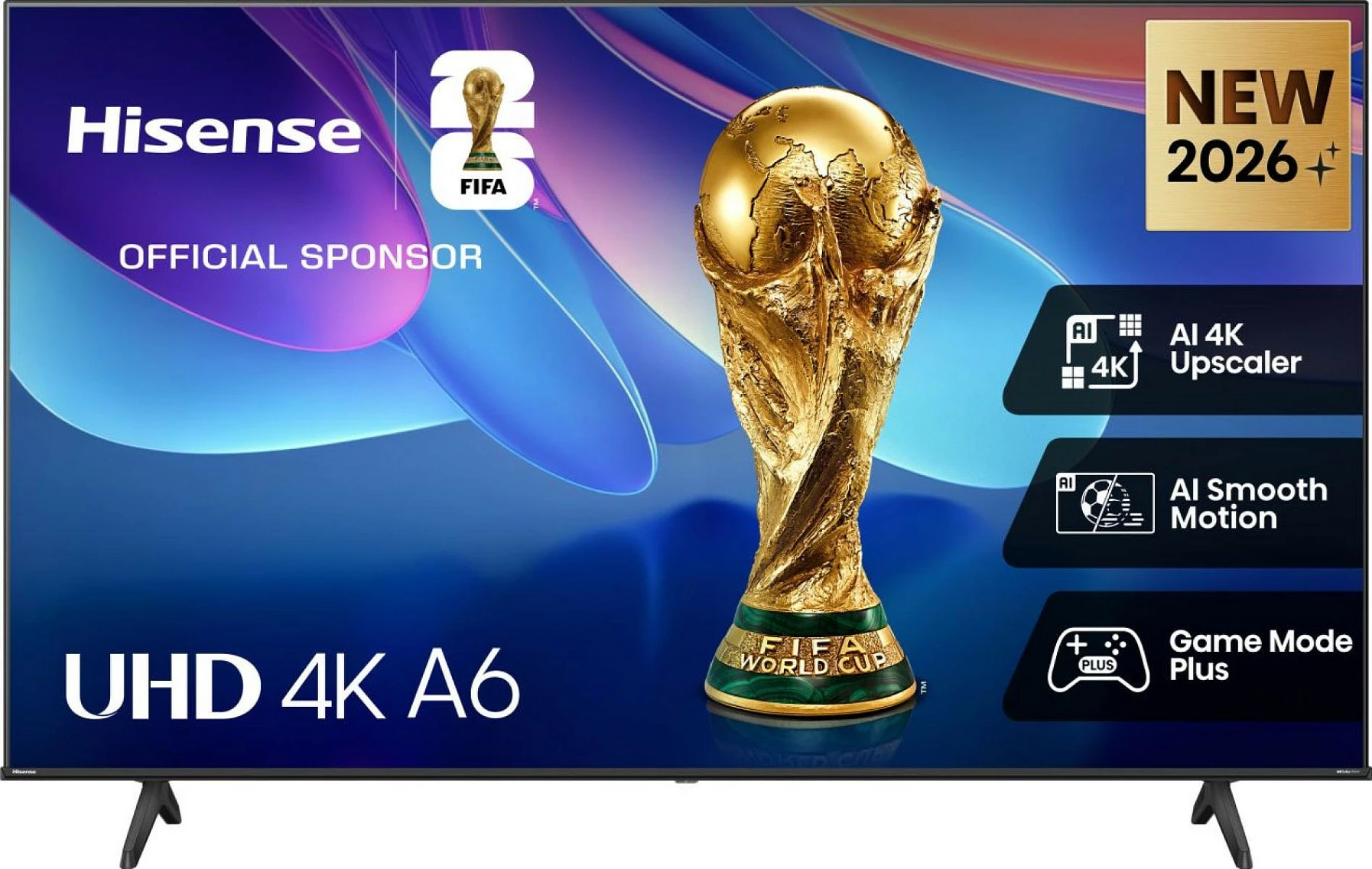 Smart TV Hisense 58A6S, 58" 4K UHD LED, 60Hz, HDR, WiFi Bluetooth, e zezë/gri