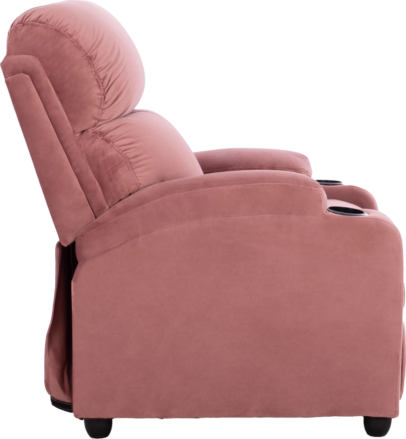 Karrige relaksuese FH0122.12, kadife rozë e pluhurosur, mekanizëm shtrirjeje, 80x95x103