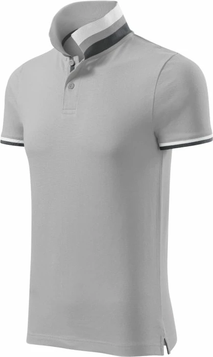 Polo maicë Malfini për meshkuj, gri argjendi