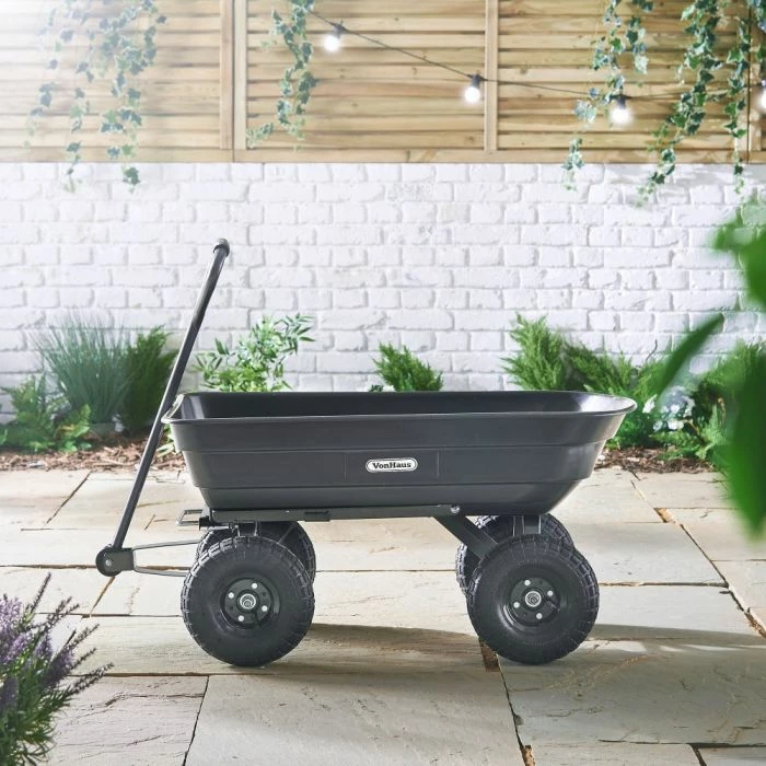 Karrocë kopshti VONHAUS 15/213 75L 250kg, e zezë