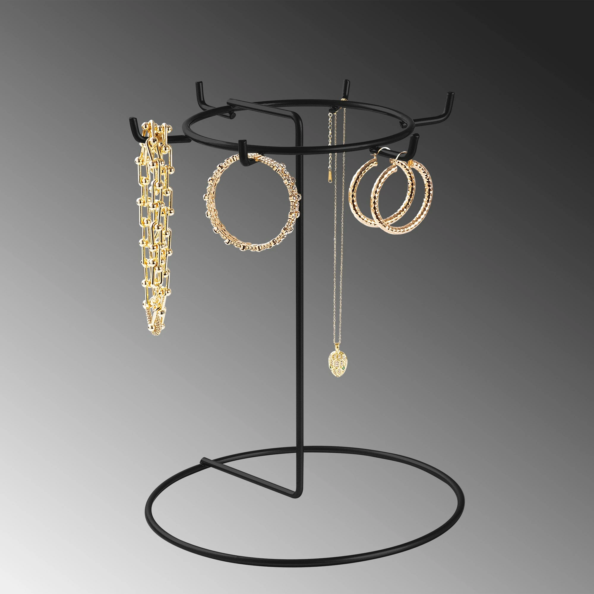 Stendë organizuese për stoli, dizajn Aberto, TK-001-B, e zezë