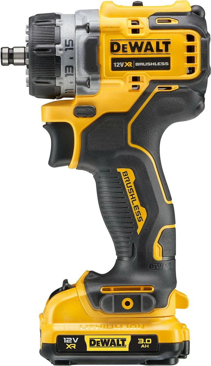 Makine shpimi DeWALT DCD703L2T-QW, 12V, 3Ah, 1500 RPM, zezë/verdhe