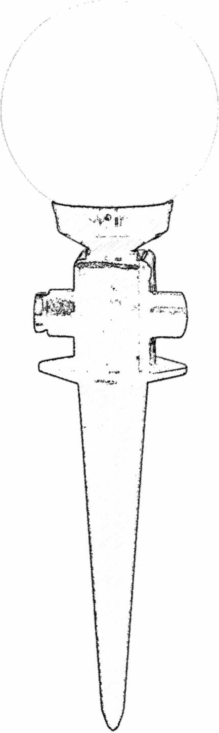 Llambë muri për jashtë, Opviq, BBO-68171-BSY, e zezë dhe e bardhë