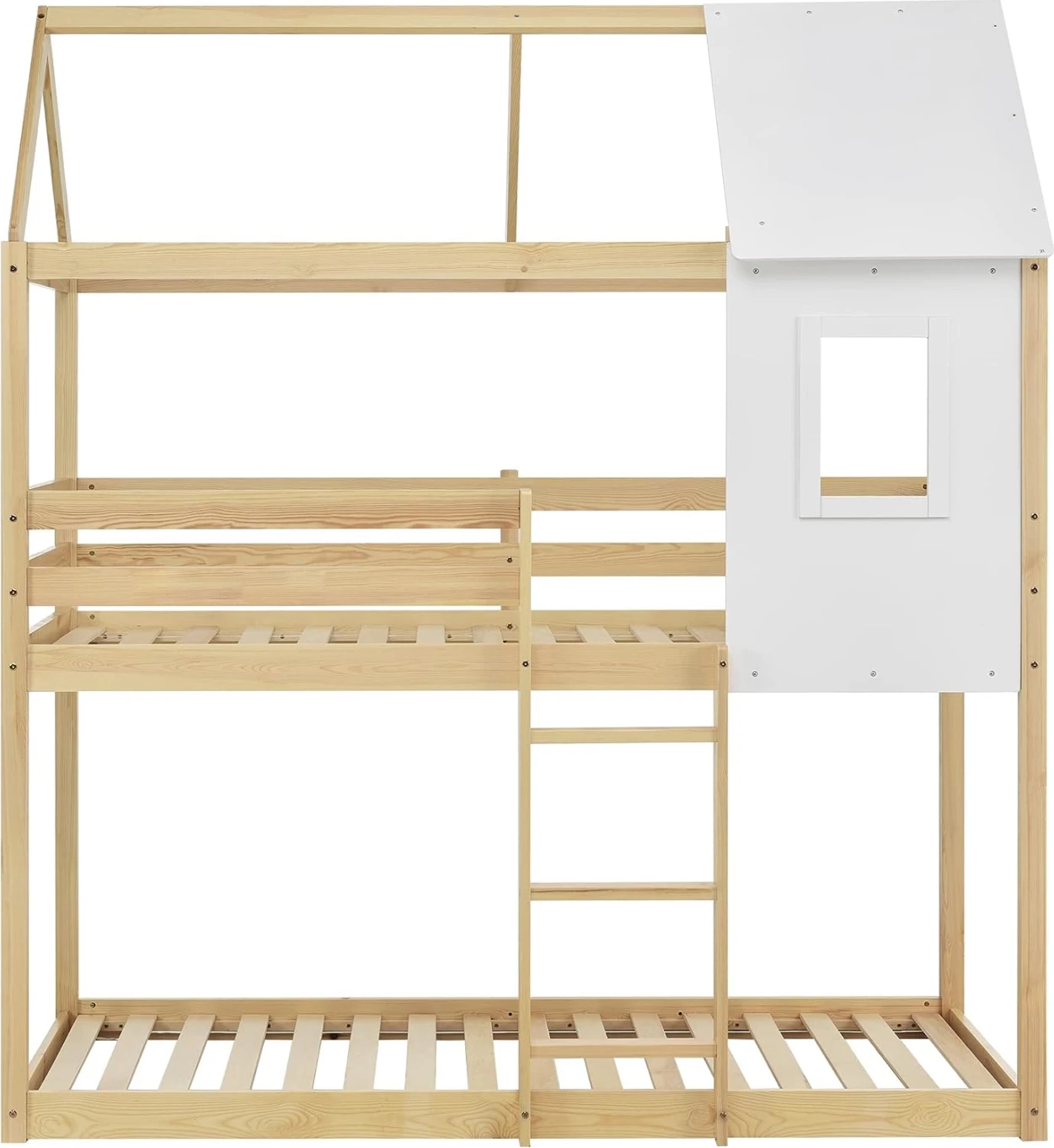 Krevet marinari për fëmijë Montessori HOOD, dru pishe natyral, 190x90cm 2