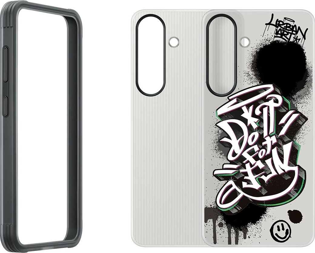 Mbështjellës Samsung Galaxy S25, 15.8 cm (6.2"), Ngjyrë zezë, Shumëngjyrësh