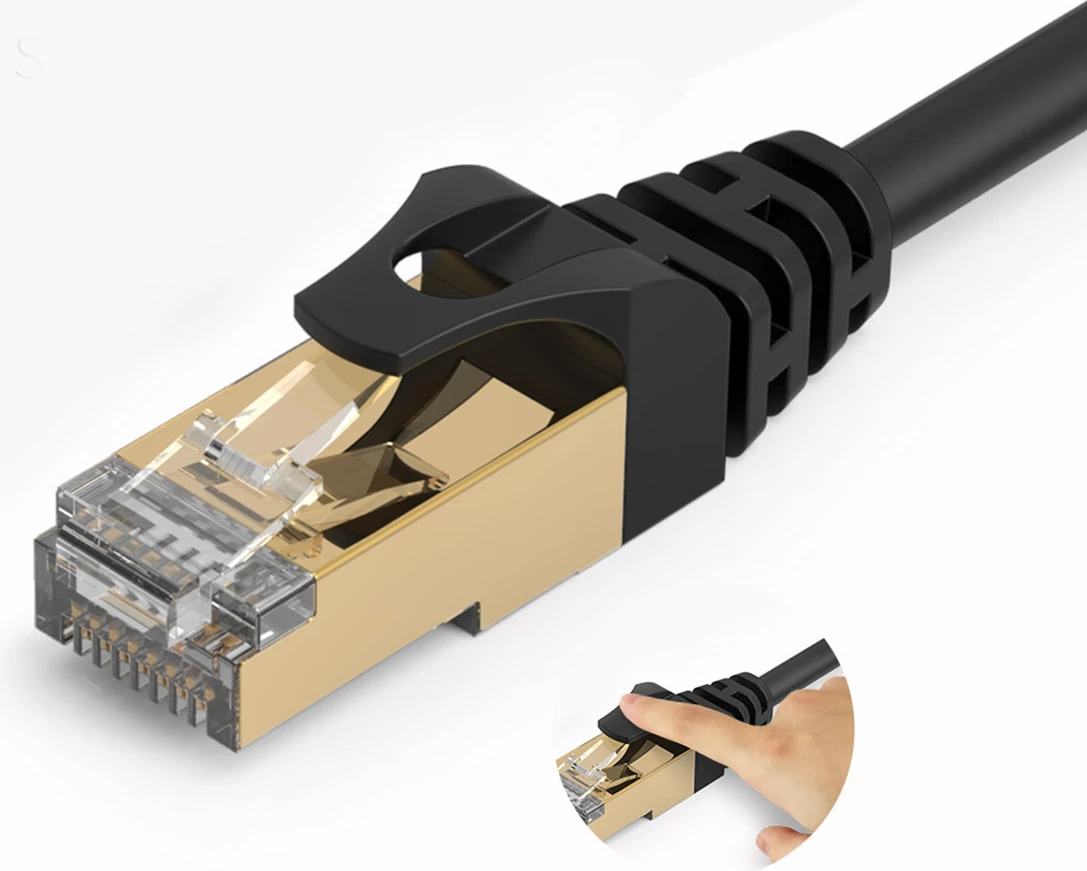 Kabllo rrjeti Ethernet Orico PUG-C7 CAT7 10Gbps RJ45-RJ45 5 m, e zezë