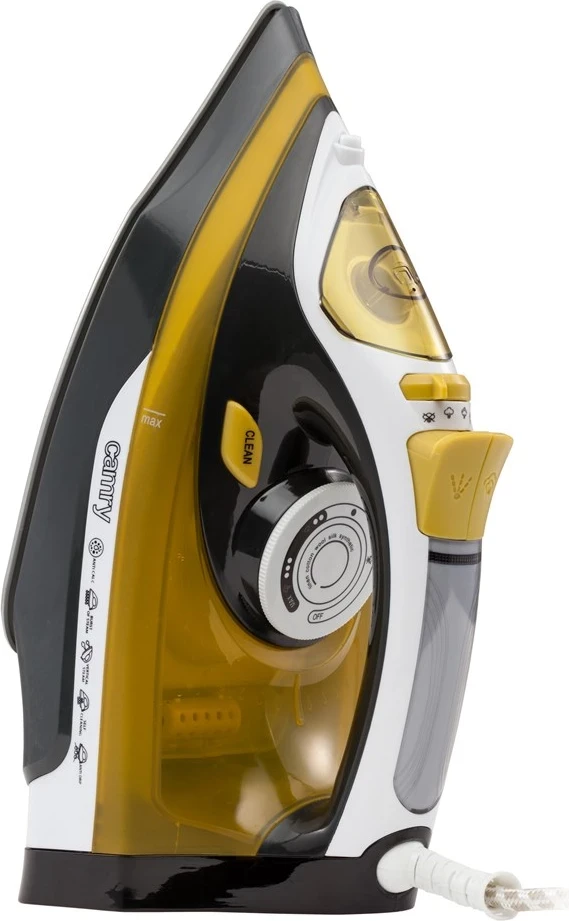 Hekur për hekurosje Camry CR 5029, 2400 W, i zi/i verdhë