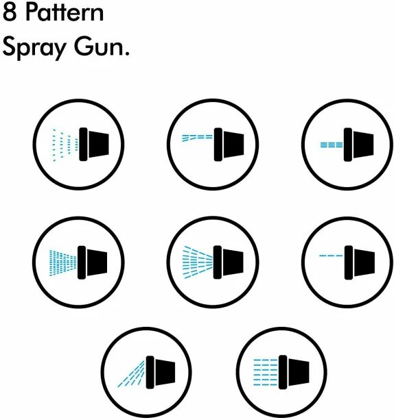 mbajtës zorre muri VonHaus 2500013, 30m, rrotullim automatik, pistoletë spërkatëse 8-funksione, rrotullim 180°, gri/jeshile