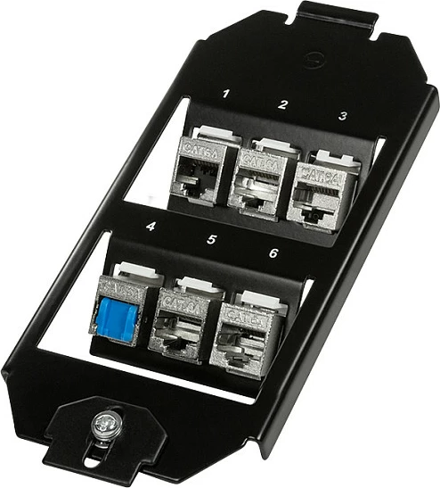 Insert kuti dyshemeje LogiLink Keystone, 2x3 module, i zi