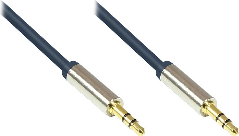 Kabl audio GoodConnections 3.5mm (AUX) mashkull-mashkull, 0.5m, i kaltër