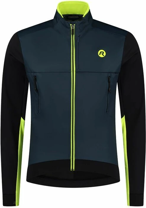 Jakne Rogelli unisex, blu e zezë fluo