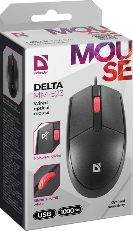 Maus Defender Delta MM-523, Optik, i zi