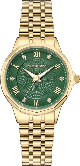 Orë dore Polo Exchange PXW532-04, e artë/gjelbër
