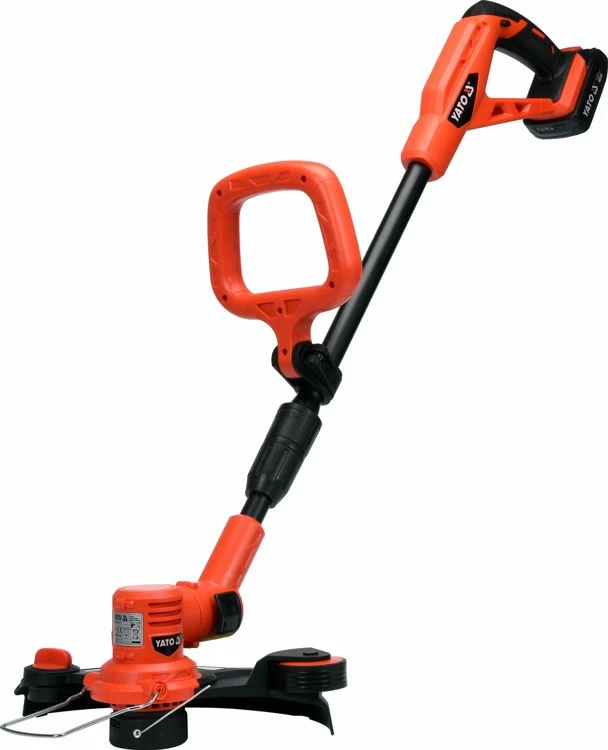 Trimer bari me bateri Yato YT-82830 18V 2Ah 30cm, set me bateri + karikues, kuqe/zezë
