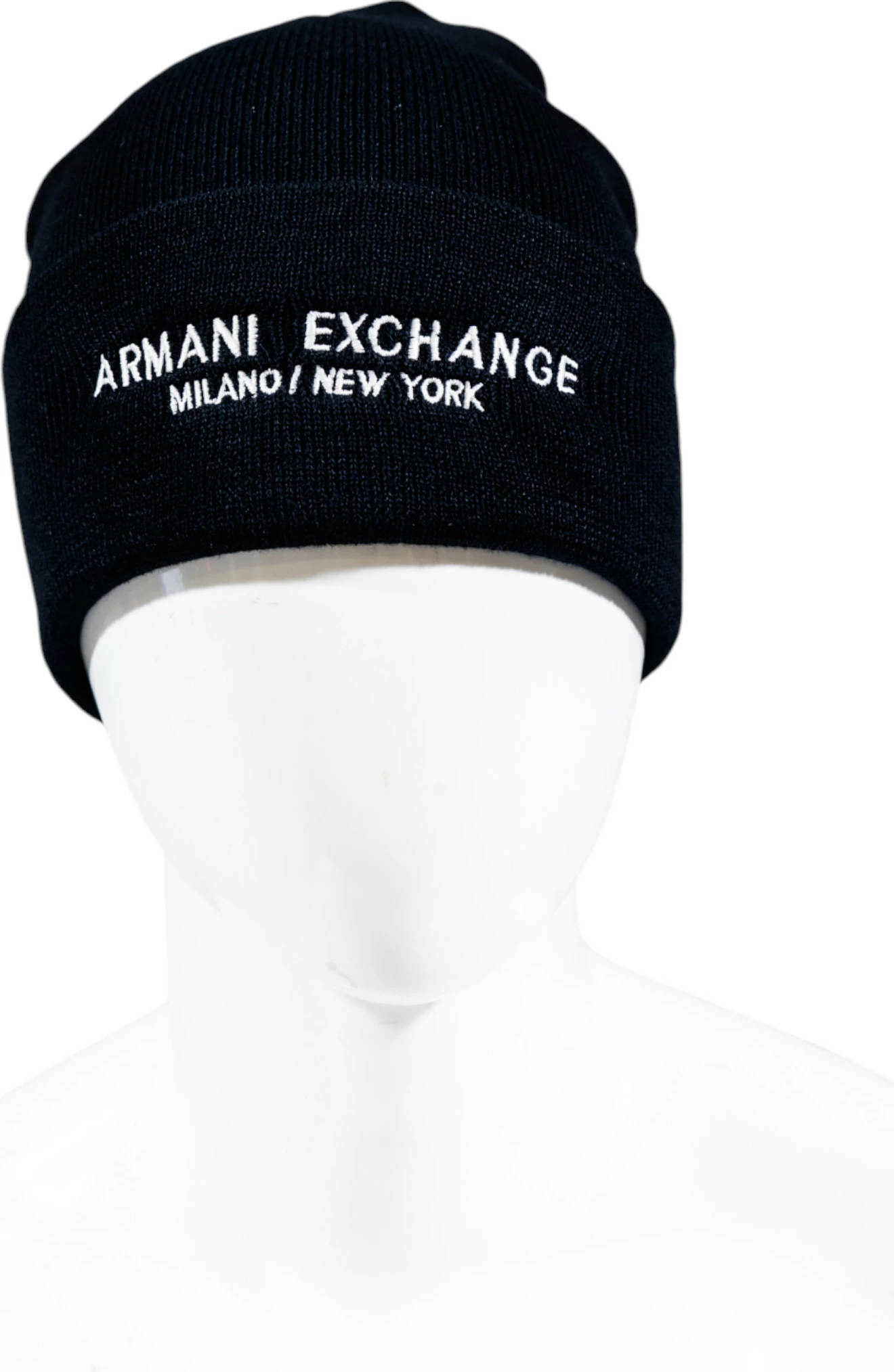 Kapelë beanie për meshkuj Armani Exchange XM001637 AF16950, blu e errët