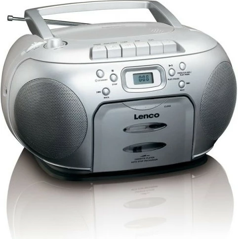 Boombox Lenco SCD-420, kasetofon, radio FM/AM, argjend