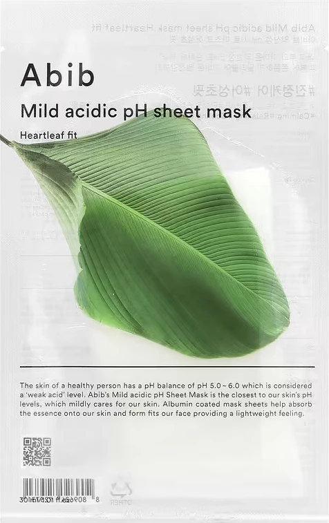 Maskë fytyre për femra Abib Mild Acidic pH Sheet Mask Soothing, 30ml