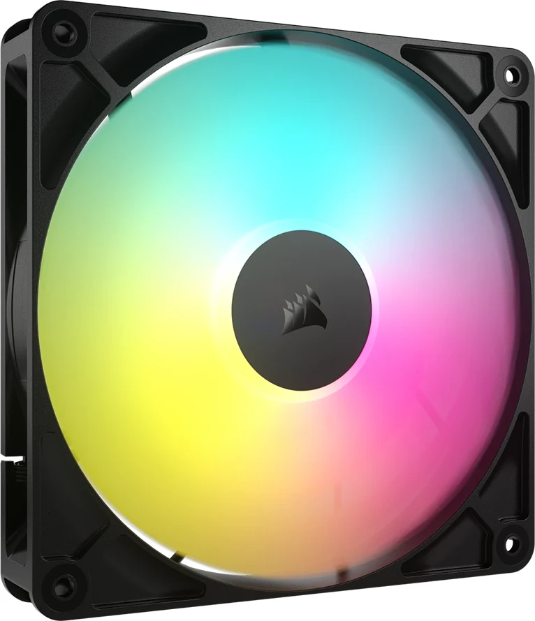 Ventilator ARGB 140mm CORSAIR RS140, PWM, 1700 RPM, 95.5 CFM, i zi, Single Pack