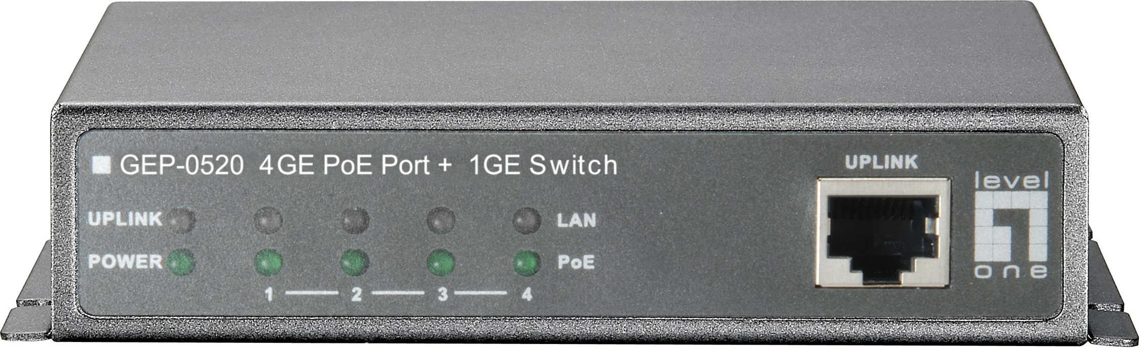 Switch LevelOne 5-Port Gigabit PoE, 61.6W, 802.3af, Gigabit Ethernet