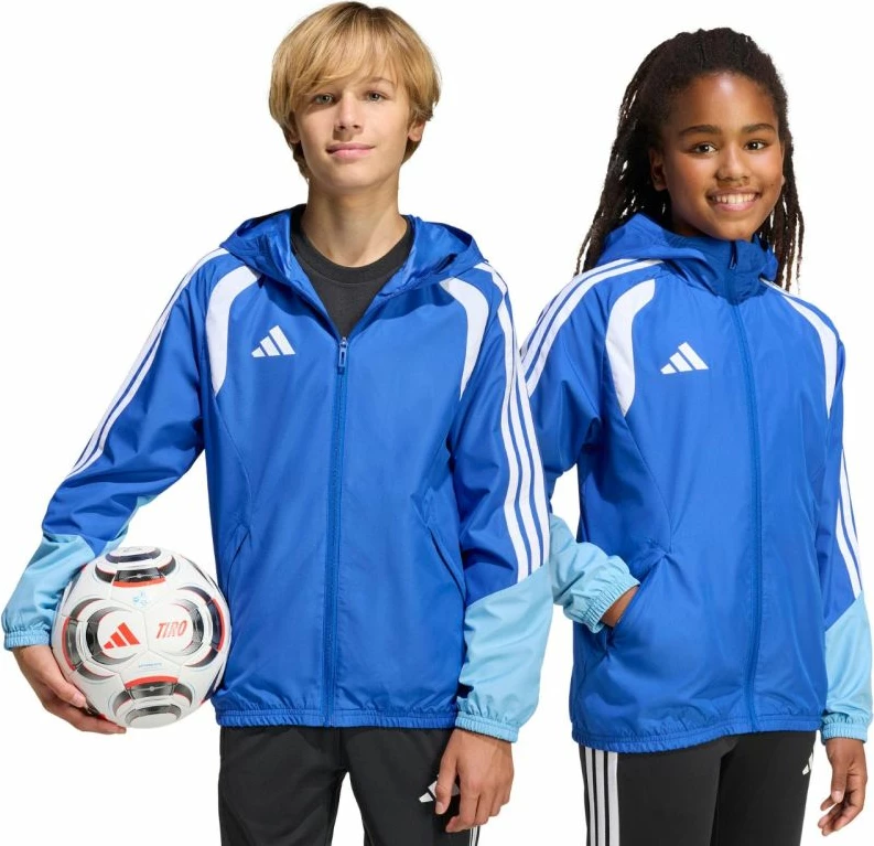 Jakne për fëmijë adidas Tiro 26 Competition All Weather, kaltër KB0157
