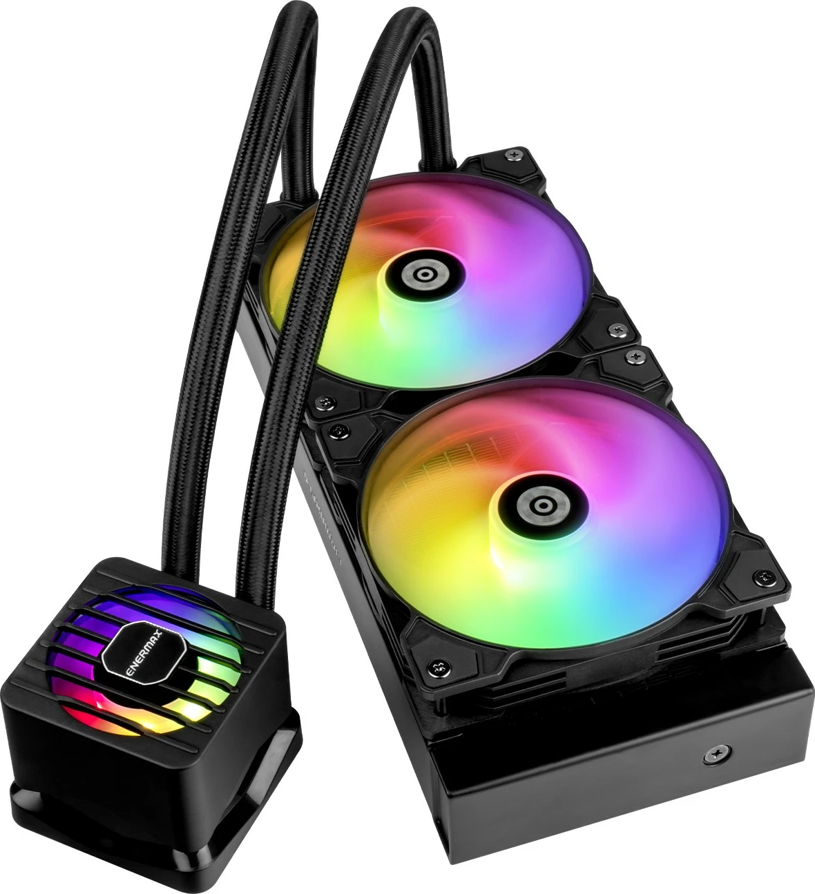 Ftohës uji Enermax LIQMAXFLO ELC-LMF240-ARGB, 240mm, RGB, i zi