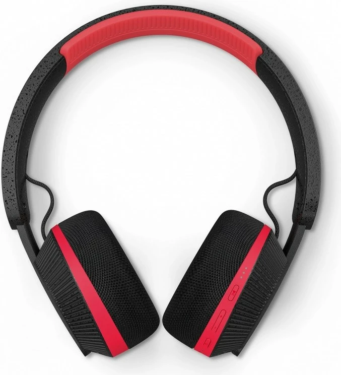 Kufje Philips TAA6219BK/00 on-ear wireless Bluetooth 5.4 karikim diellor bateri 80h IP55 me mikrofon, të zeza/ të kuqe
