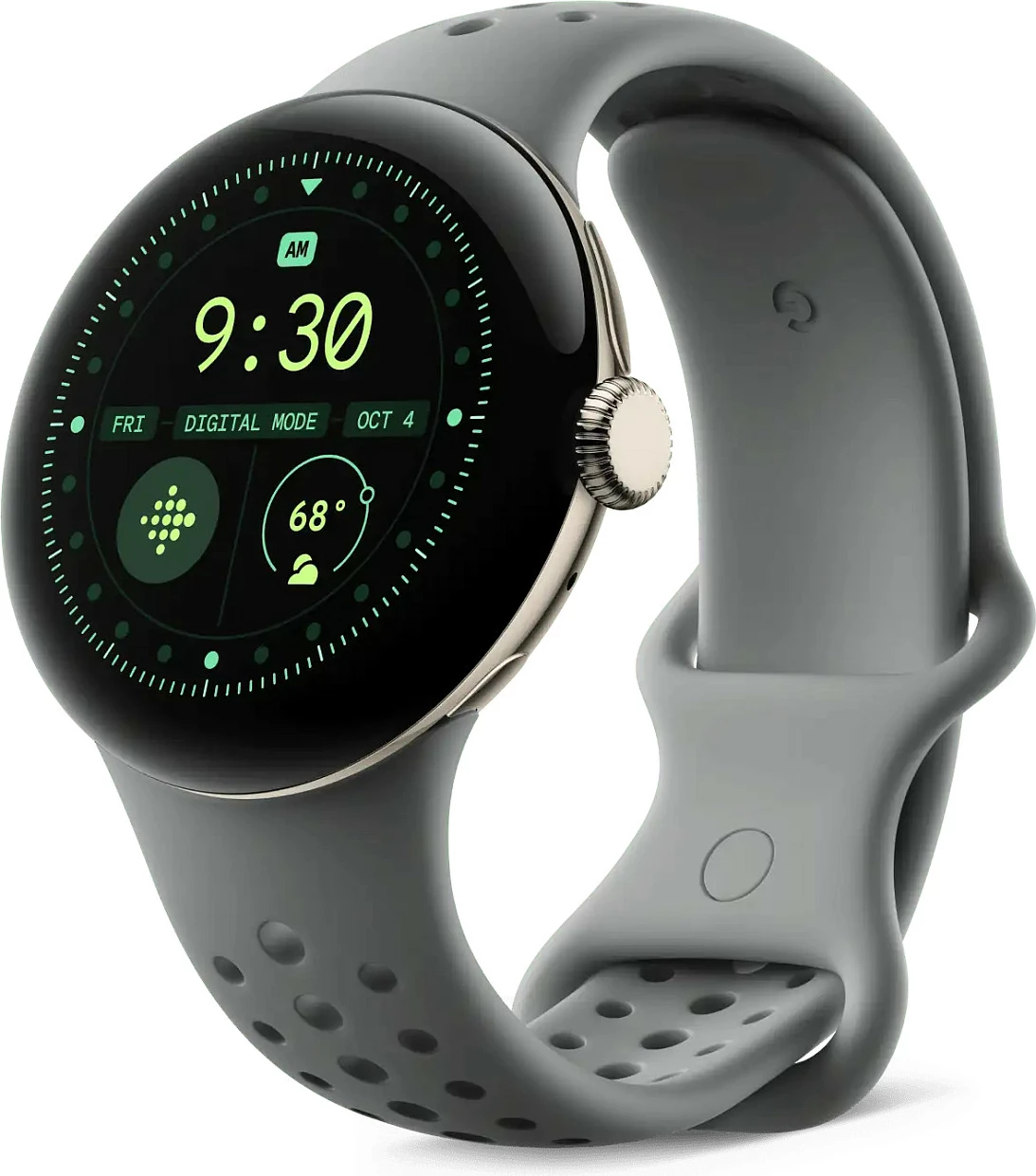 Rrip smartwatch Google Pixel Watch 3 45mm Active Sport Band, S, Hazel/Gri