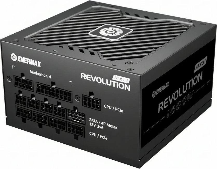 Furnizues rryme Enermax Revolution3 1200W, 80+ Gold, ATX 3.1, i zi