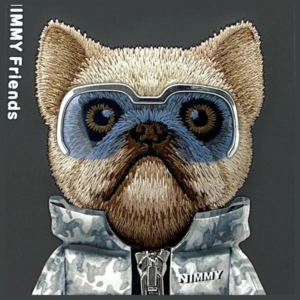 Mbështjellës Nimmy Cool&Cute 2.0 Dog për iPhone 16 Pro Max 6.9", i zi