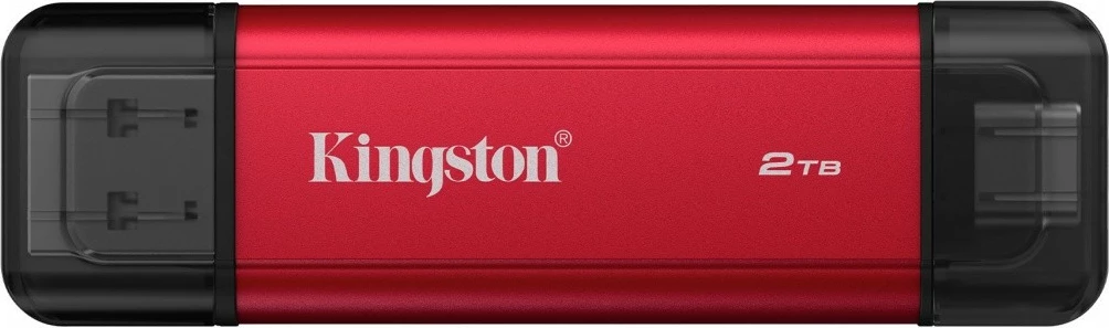SSD i jashtëm Kingston Dual Portable 2TB USB 3.2 Gen 2 USB-A/USB-C kuqe/zi