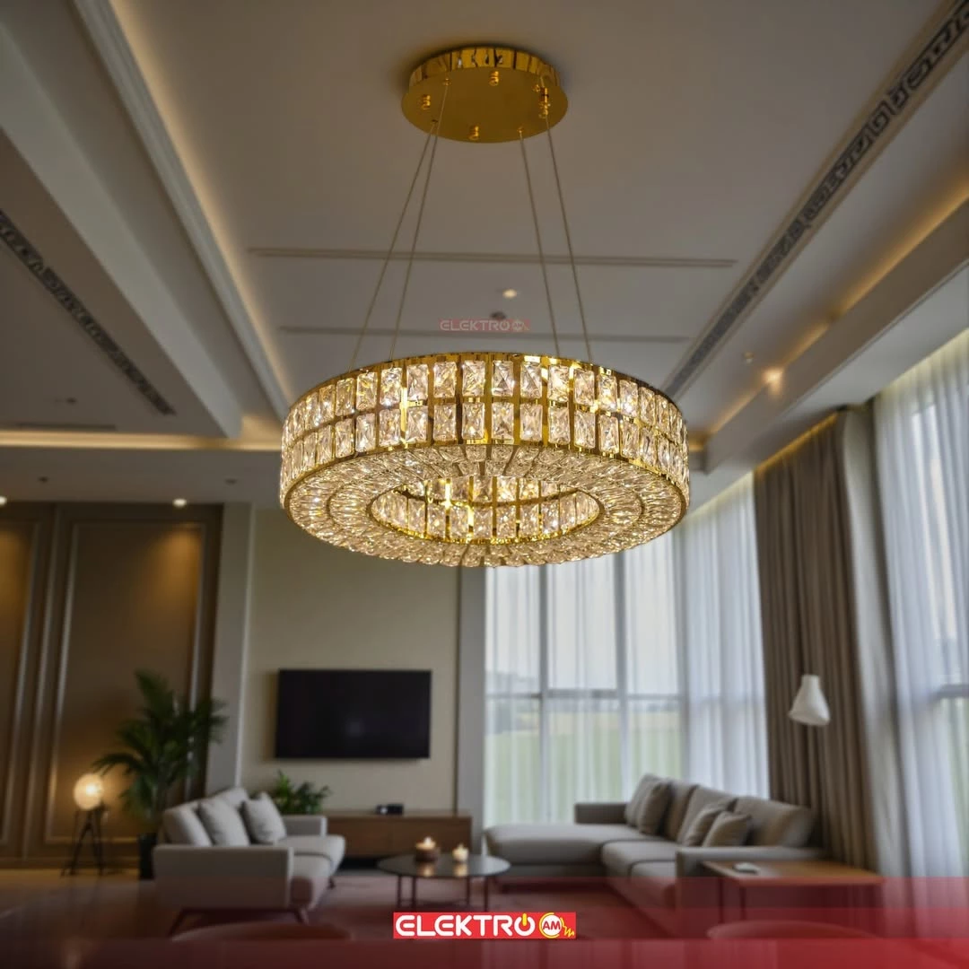 Abazhure LED Kristal i Varur 31319