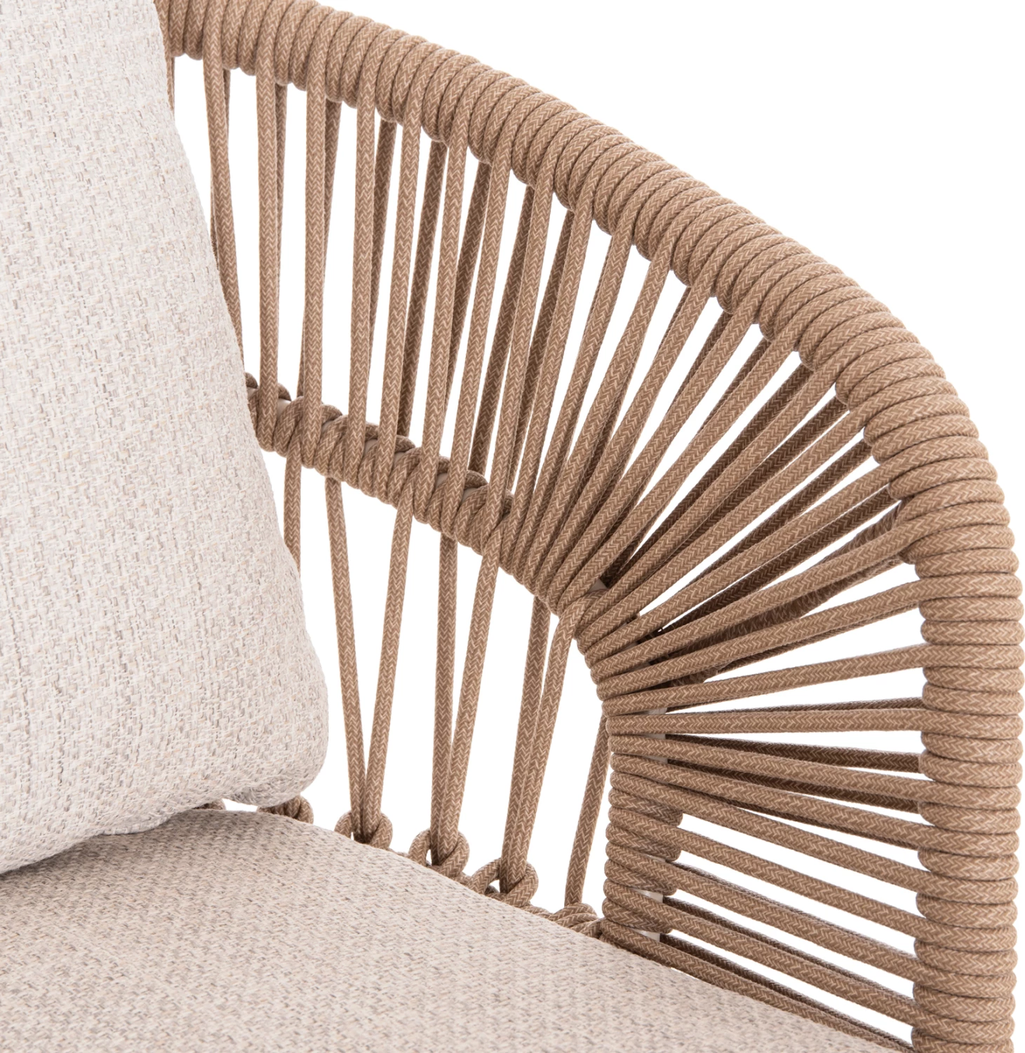 Karrige ngrënieje SPACER, alumin i bardhë fildish, jastëkë bezhë, 64.5x63.5x80cm