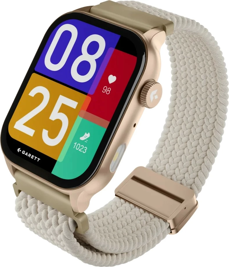 Smartwatch Garett Activity 3 AMOLED 1.96\", IP68, Bluetooth, 340 mAh, set 2 rripa, ari