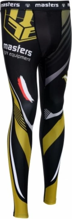 Pantallona sportive për meshkuj Masters, të zeza me ari