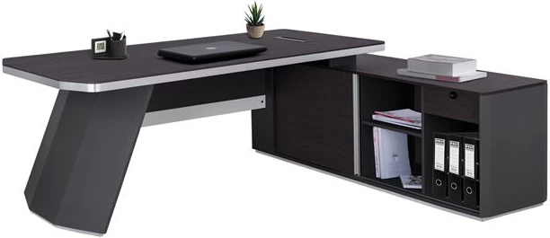 Tavolinë profesionale për zyre, kënd i djathtë, ngjyrë trëndafili, FH2083R, 220x180x76 cm