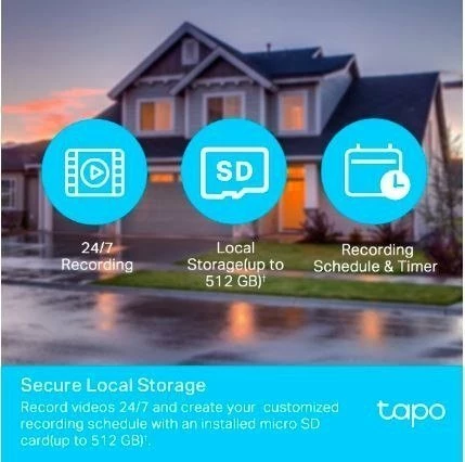 Kamerë sigurie IP TP-Link Tapo C500 1080p WiFi për jashtë, e bardhë/zezë