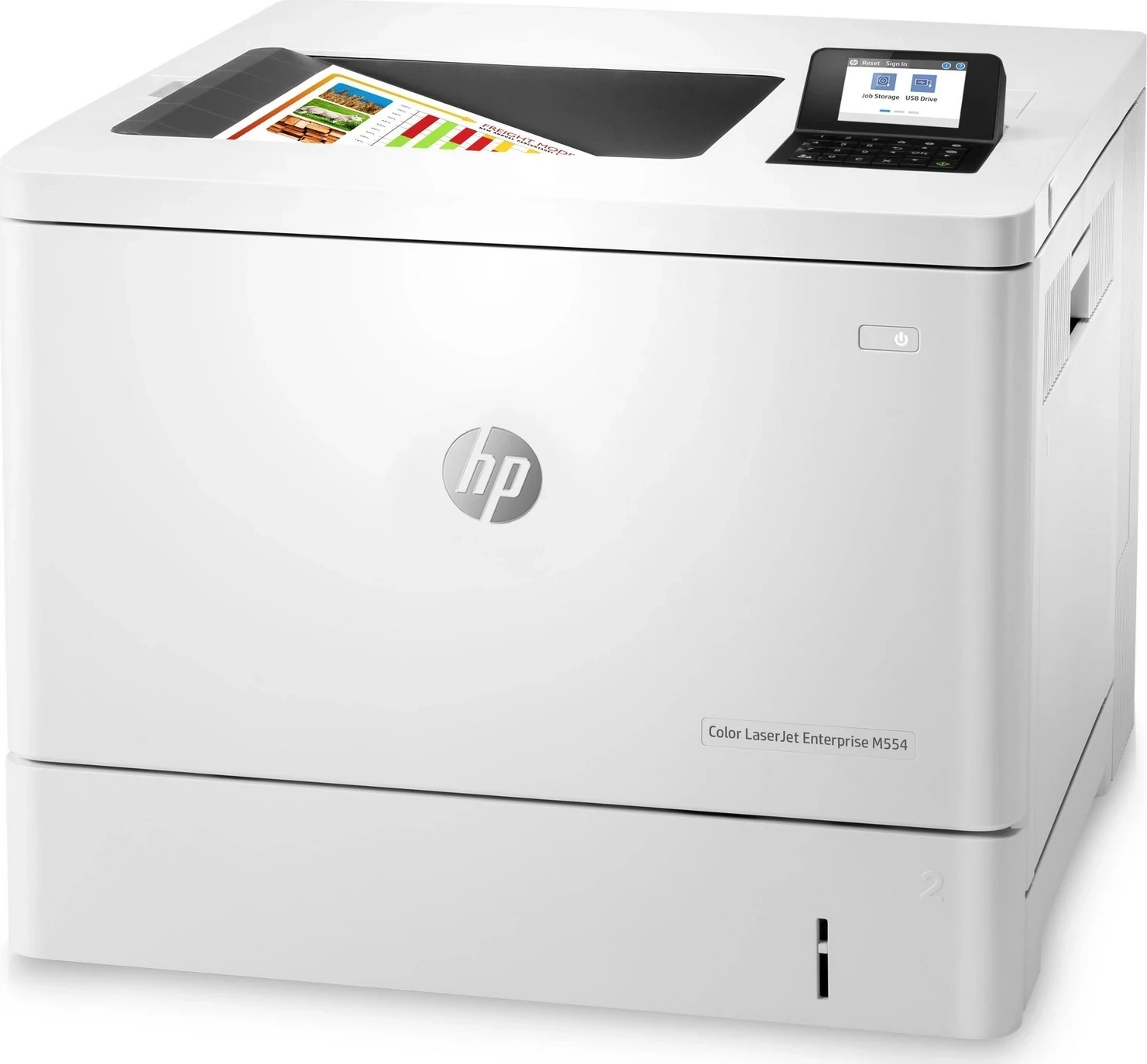 Printer HP LaserJet Enterprise Color M554dn, e bardhë