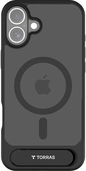 Mbështjellës Torras Pstand Series për iPhone 16, i zi