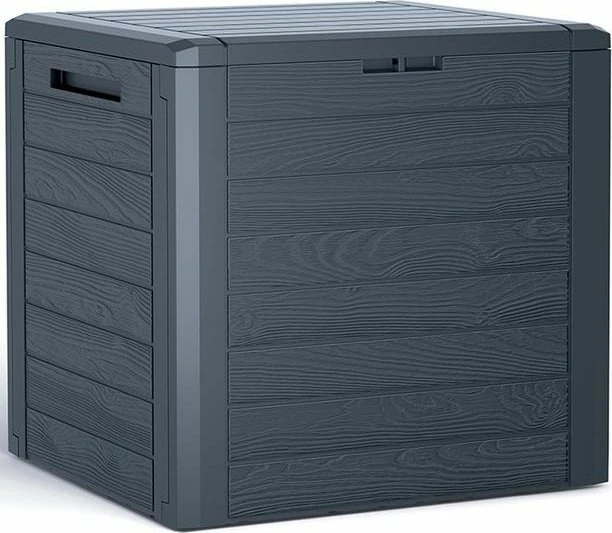 Kuti ruajtëse kopshti Prosperplast WoodeBox 140 L, antracit