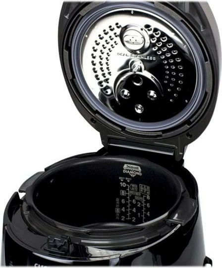 tenxhere elektrike për oriz, Cuckoo, CRP-P1009S, 1.8L me ekran, e zezë/kafe