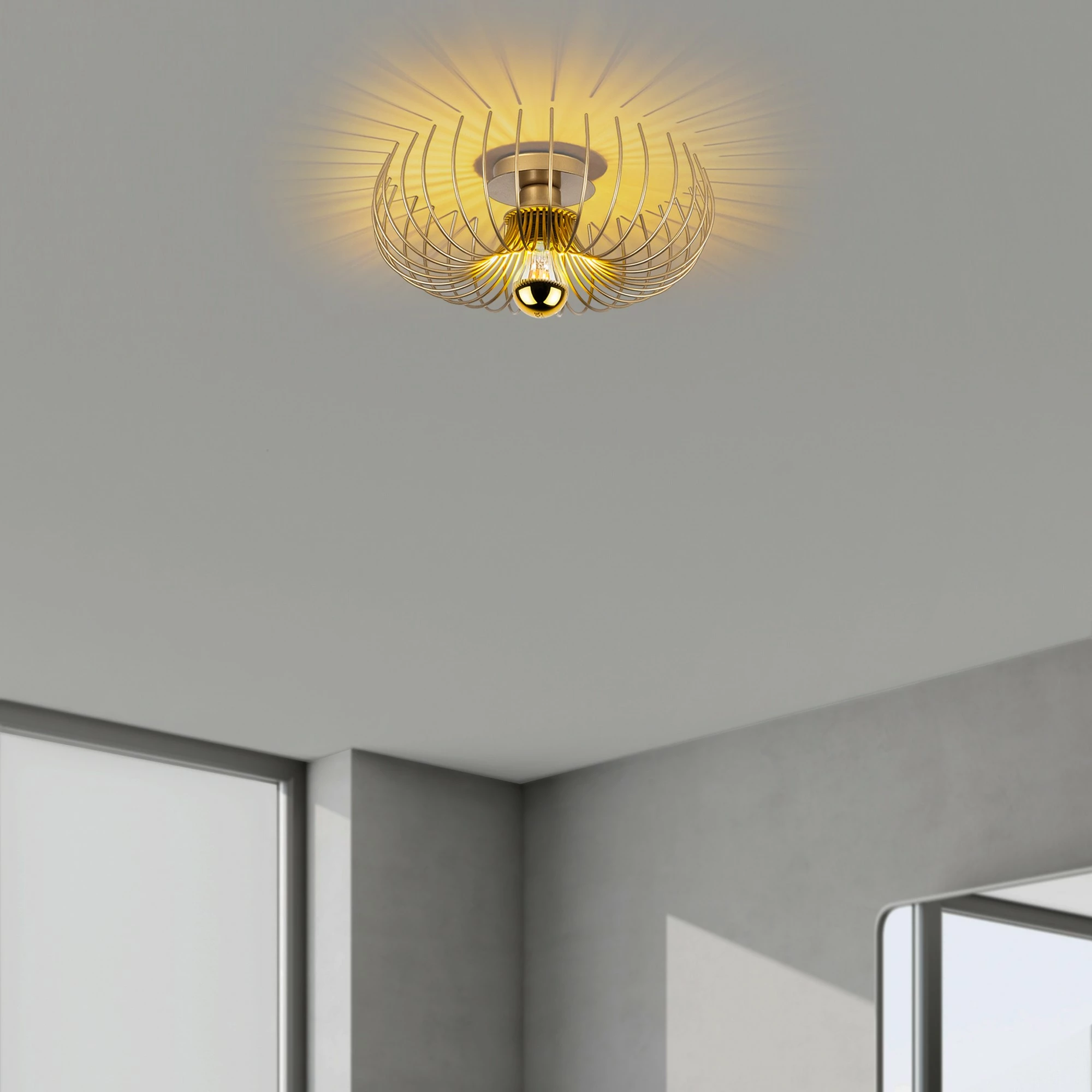 Llambë tavani Opviq, Karsortel, ngjyrë ari, N-641-1