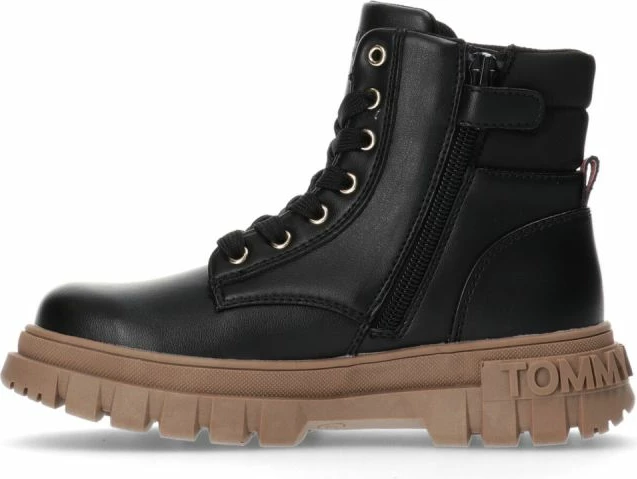 Çizme Tommy Hilfiger për Femra, të lidhura me shnur, të zeza [Madhësia: 36]