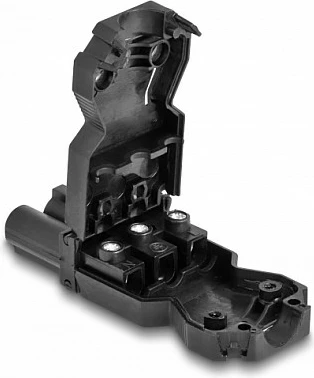Konektor instalimi DeLOCK GST18/3, 3-polësh, terminale me vida, femër, straight, i zi