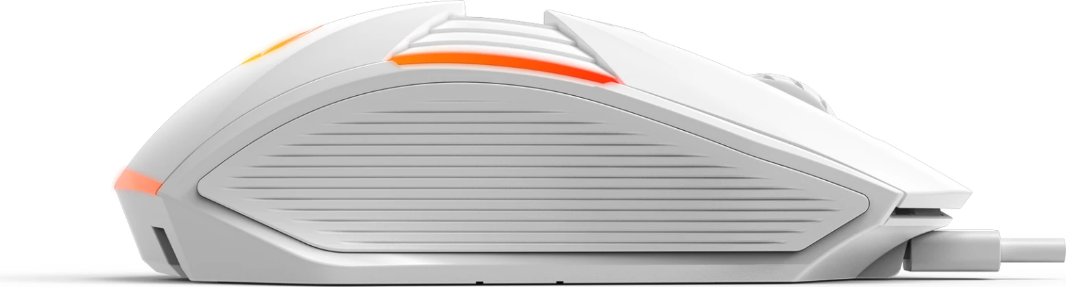 Maus gaming Marvo M291, me kabllo USB, 6400 DPI, RGB, 6 butona, e bardhë