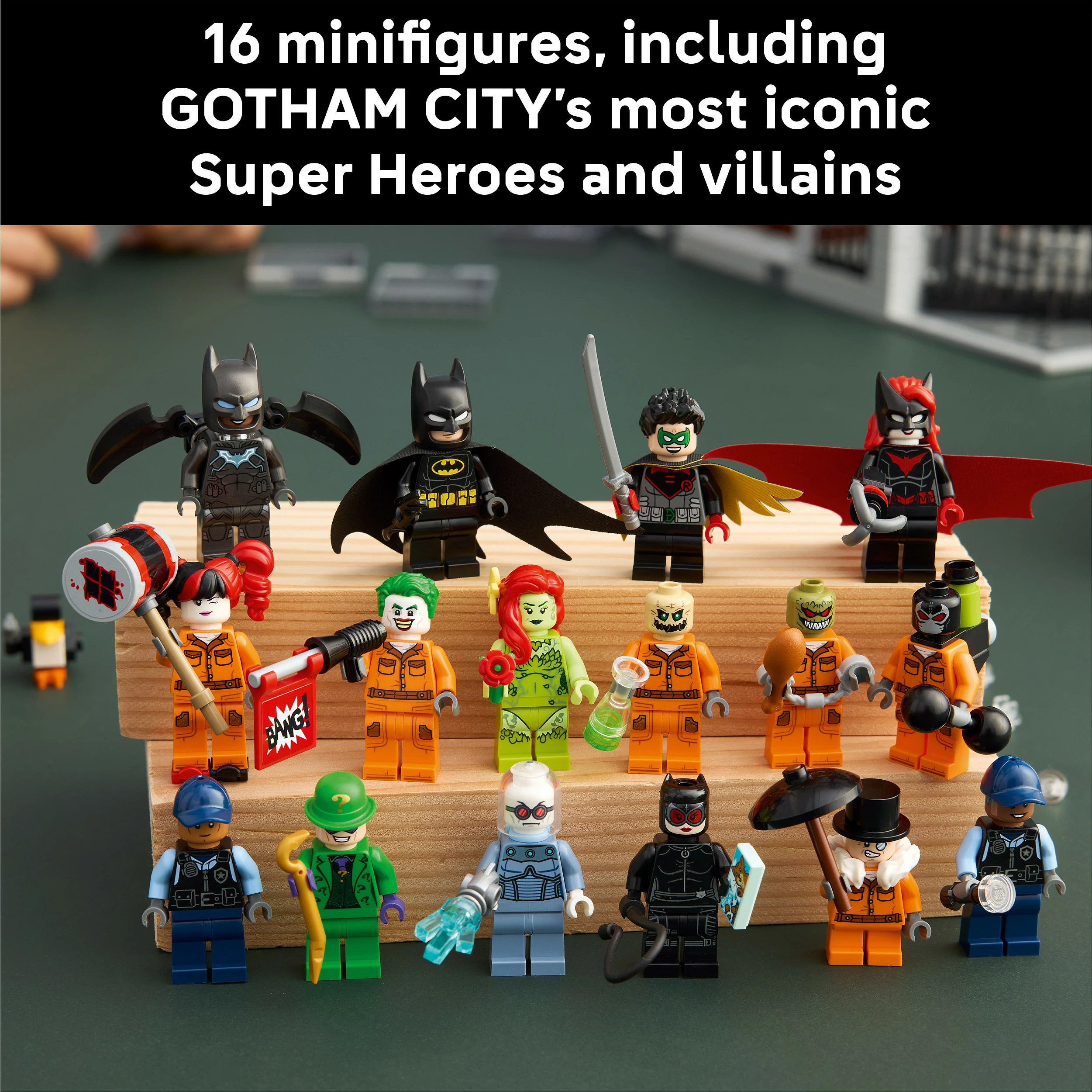 Set ndërtimi LEGO DC 76300 Batman Arkham Asylum, 2953 copë, shumëngjyrësh