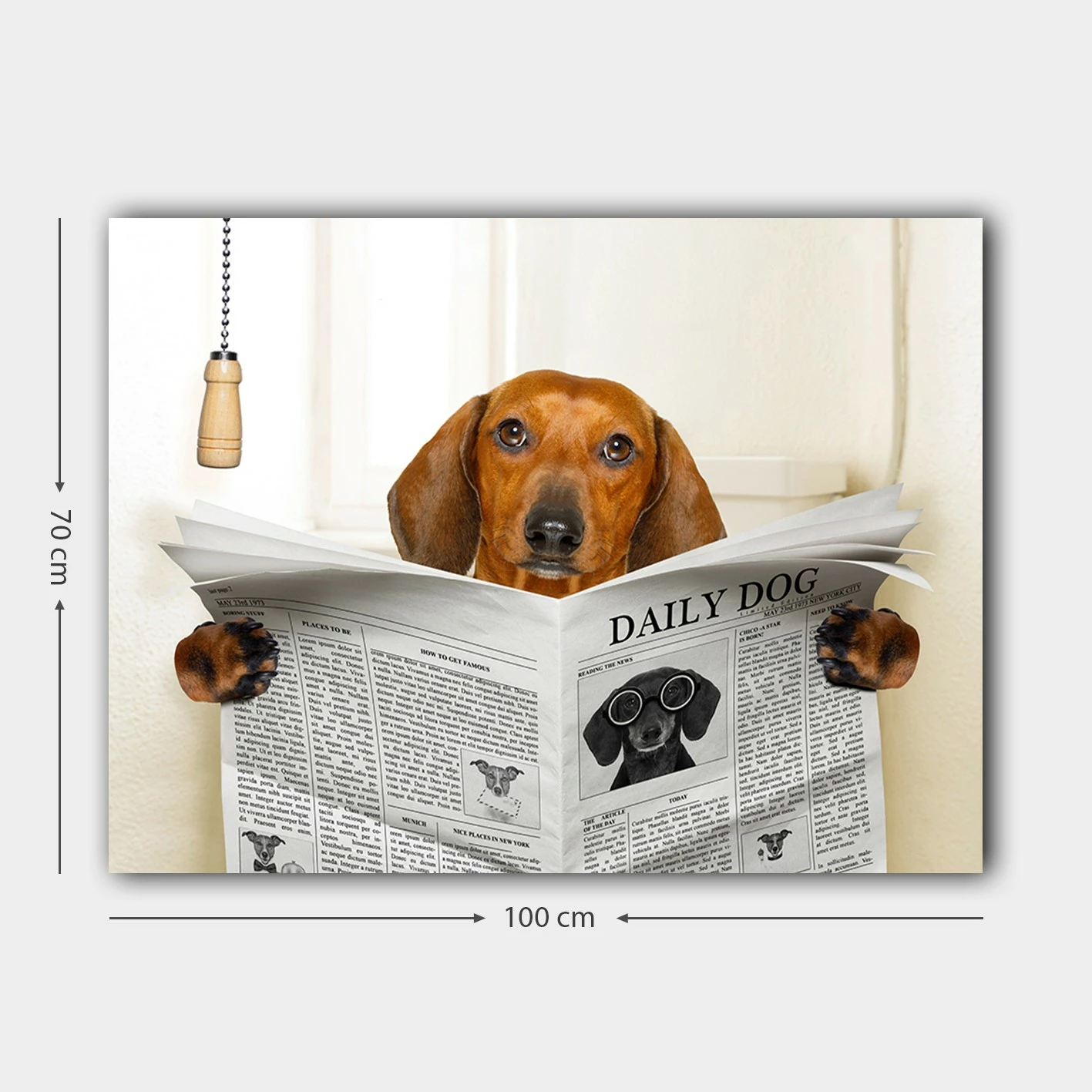 Pikturë dekorative në kanavacë, shumëngjyrëshe, 70x100cm, Wallity 751010503_70100