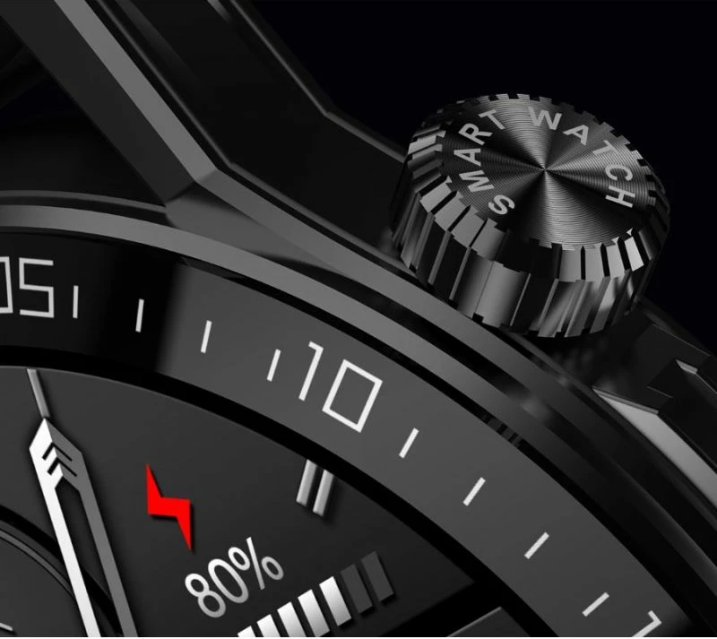 Smartwatch Rubicon unisex, e zezë