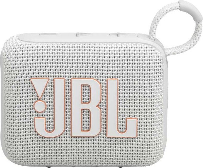 Altoparlant portabël Bluetooth, JBL, Go 4 (JBLGO4WHT), deri 7 orë + Playtime Boost, IP67, bardhë